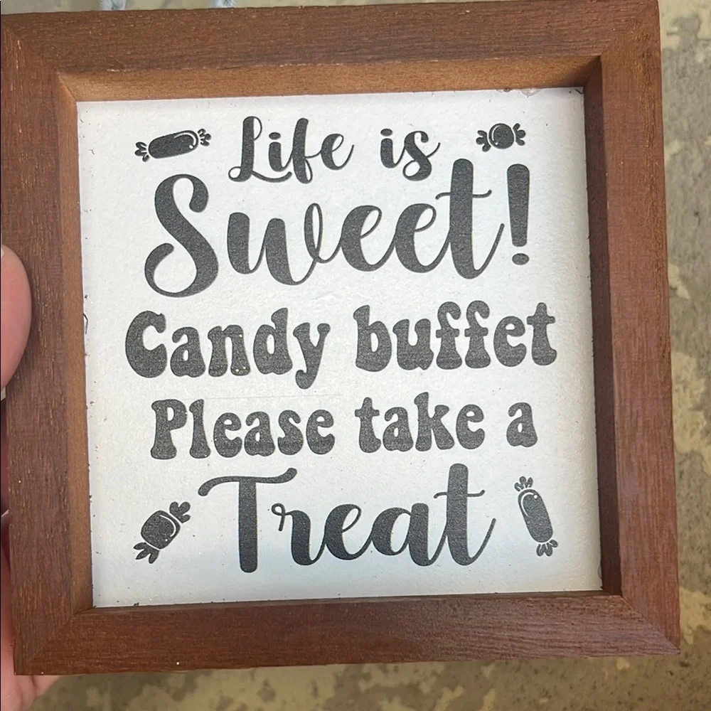 Like new Hobby Lobby Rustic Brown Chalkboard bundle of 3